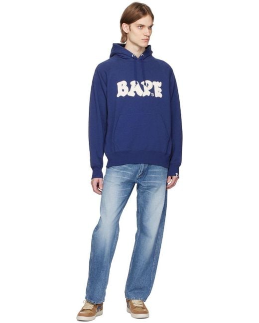 Bathing ape blue clearance hoodie