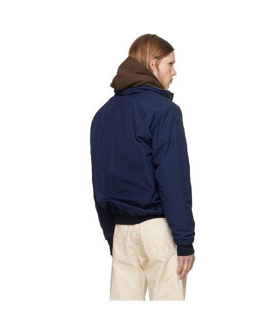Polo Ralph Lauren Blue Nylon Bomber Jacket for men