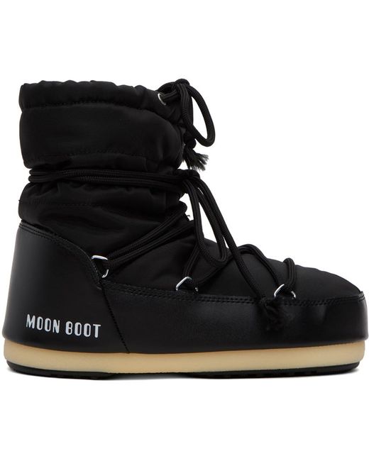 Moon Boot Black Icon Light Low Boots for men