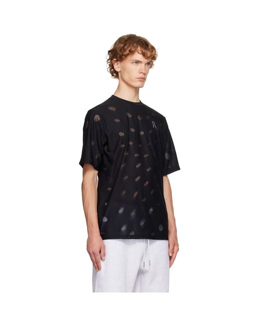 On Shoes Black Zero-T Breathe Running T-Shirt for men