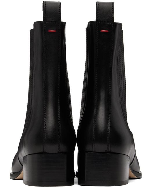 Aeyde Neil Leather Ankle Boots in Black | Lyst