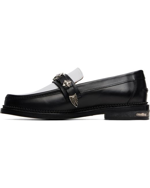 Toga Virilis Black Ssense Exclusive & Hard Leather Loafers for men