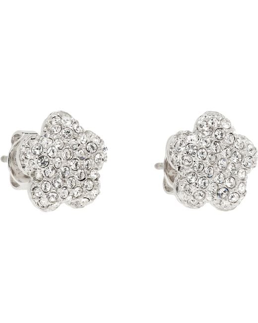 Marc Jacobs Black 'The Daisy Pave' Stud Earrings
