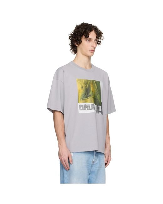 Jean Paul Gaultier White Ssense Exclusive Cotton Oversized Printed Water T-Shirt for men