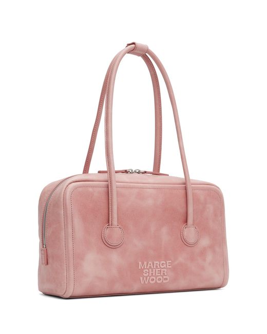 MARGE SHERWOOD Pink Soft Boston Small Bag