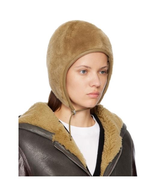Acne Multicolor Shearling Hat