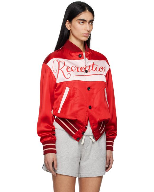 【関税込み】Bode レッド＆ピンク Postcard Rally ジャケット Postcard Rally Jacket – BODE