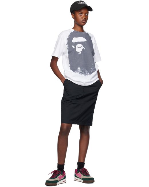 A Bathing Ape Blue 'ape Head' T-shirt