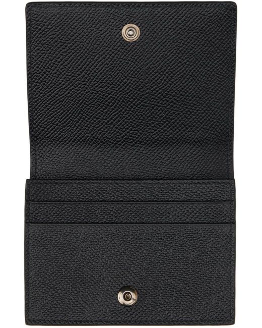 メンズ Dolce & Gabbana ロゴプレート 財布 Black