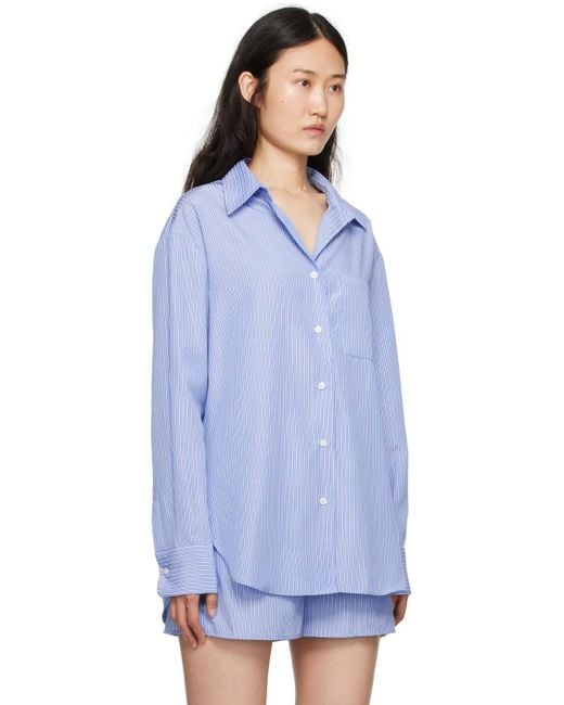 Frankie Shop Blue Lui Shirt