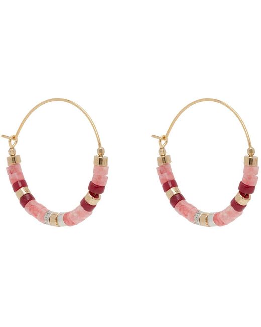 Isabel Marant Black Gold Perfectly Pink Earrings