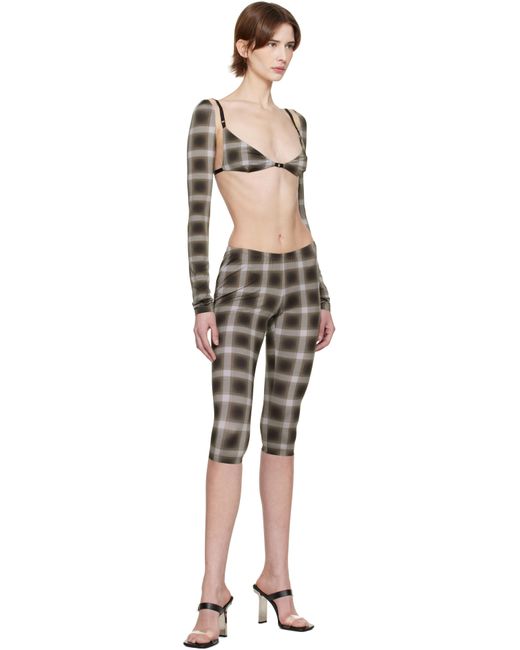 Legging De Style Capri Rétro Brun Édition Miss Sixty Mowalola en coloris Black