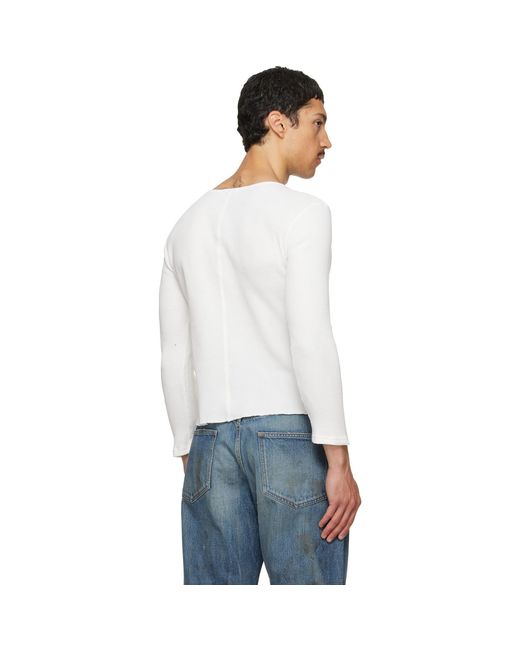 Second/Layer White Zero Thermal T-Shirt for men