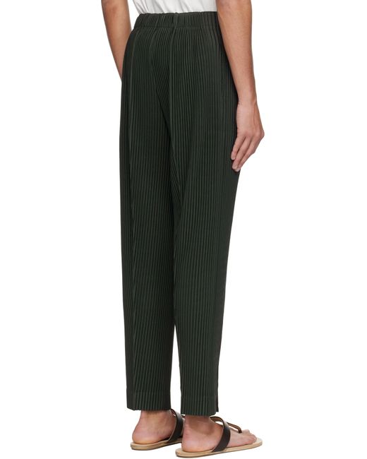 Pantalon Pleats Bottoms 2 Vert Homme Plissé Issey Miyake pour homme en coloris Black