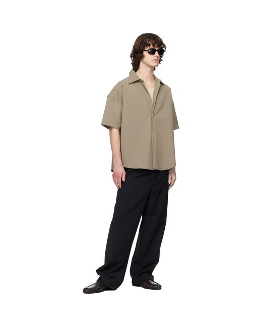 Entire studios Black Lounge Curve Trousers for men