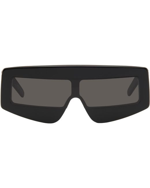 Rick Owens Black Temple Phleg Sunglasses for men