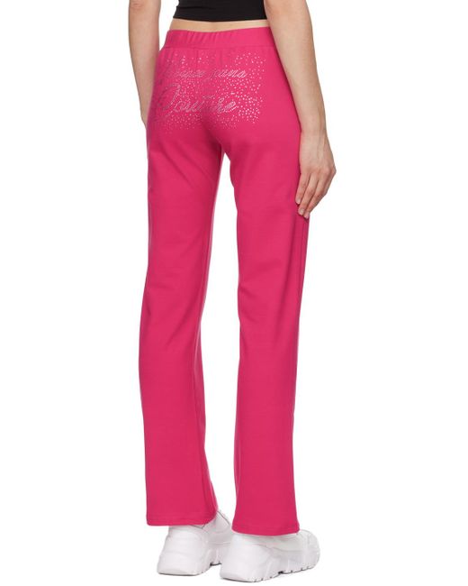 Pantalon de détente rose à ornements facettés Versace en coloris Pink