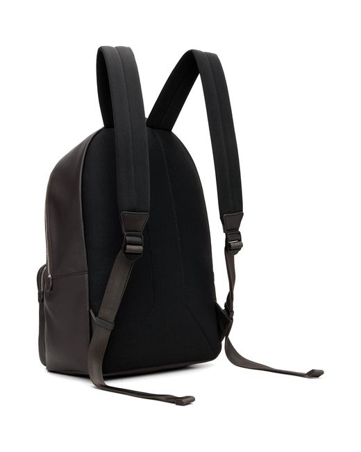 Boss Black Pebble-Grained Backpack for men