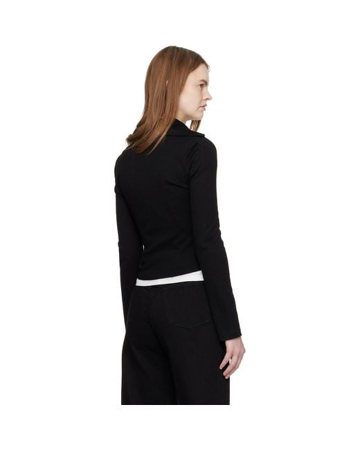 Our Legacy Black Slim Zip Longsleeve Jacket