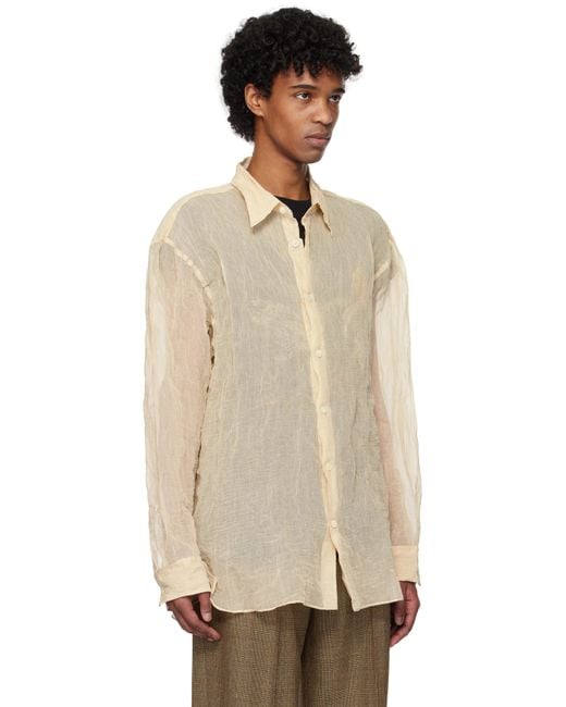 Dries Van Noten Multicolor Metallic Thread Shirt for men