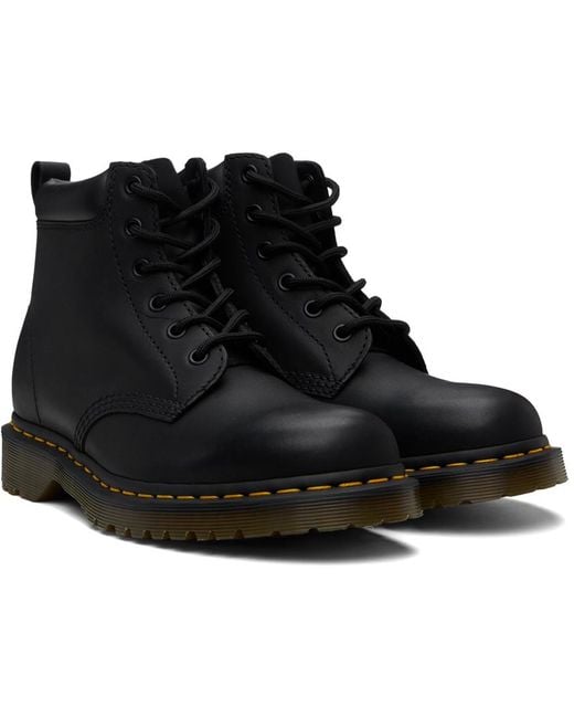 Dr. Martens Black 939 Ben Boot Leather Lace Up Boots for men