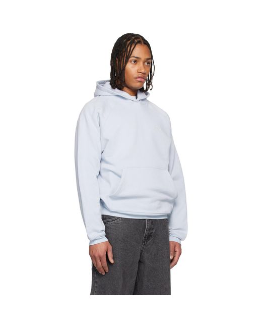 Dime White Cursive Small Logo Hoodie for men