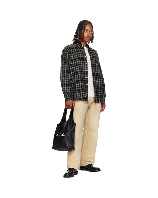 A.P.C. Black Ninon Small Tote for men