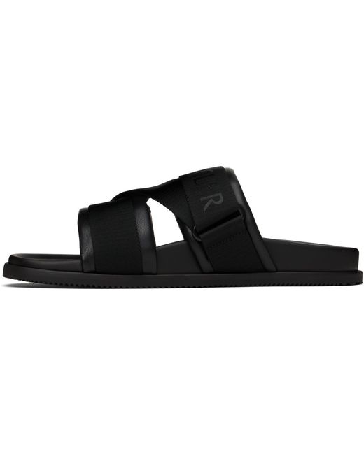 Moncler Black Mon Summer Sandals for men
