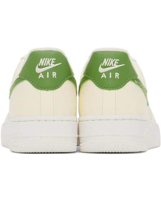 Nike Black Off-white & Green Air Force 1 '07 Next Nature Sneakers