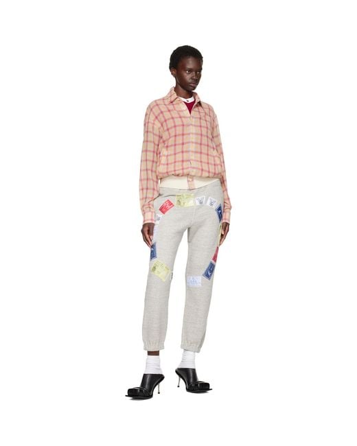 STEFAN COOKE Gray Ag Spalding Edition Cb Patch Sweatpants