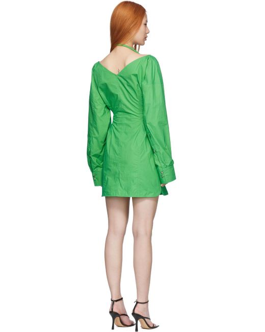Nanushka Green Alyssa Mini Dress