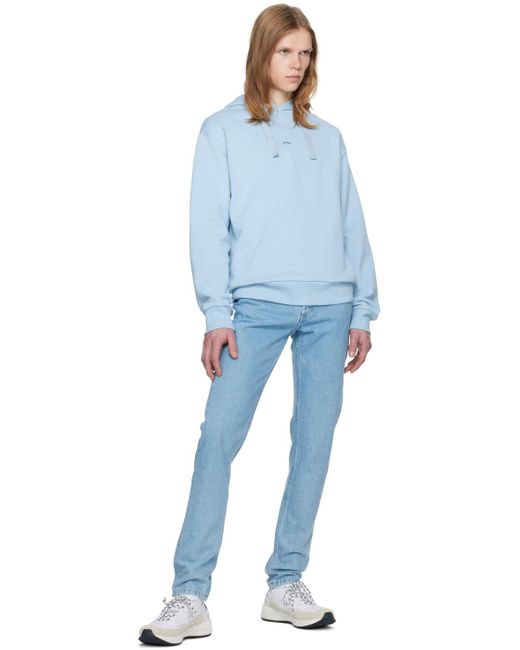 A.P.C. . Blue Larry Hoodie for men