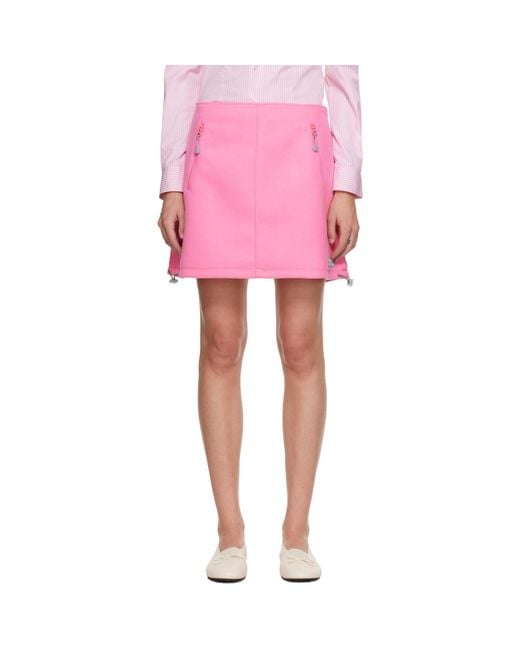 Sandy Liang Pink Polar Miniskirt