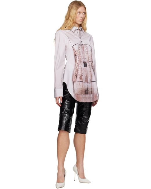Jean Paul Gaultier ピンク 'The Trompe-L'Œil' Corset シャツ Pink