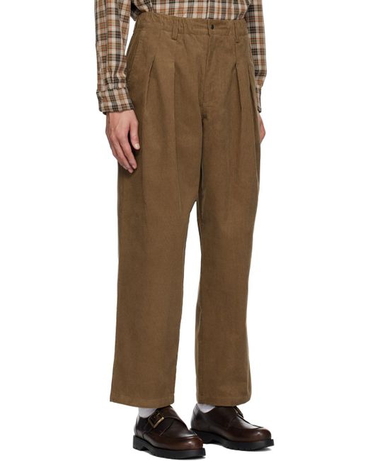 Uniform Bridge Brown Tan Ae Trousers for men