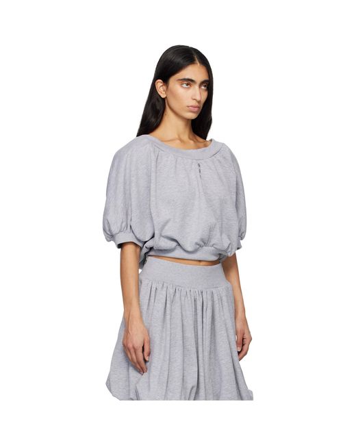 Renaissance Renaissance Gray Amelia Sweat Top