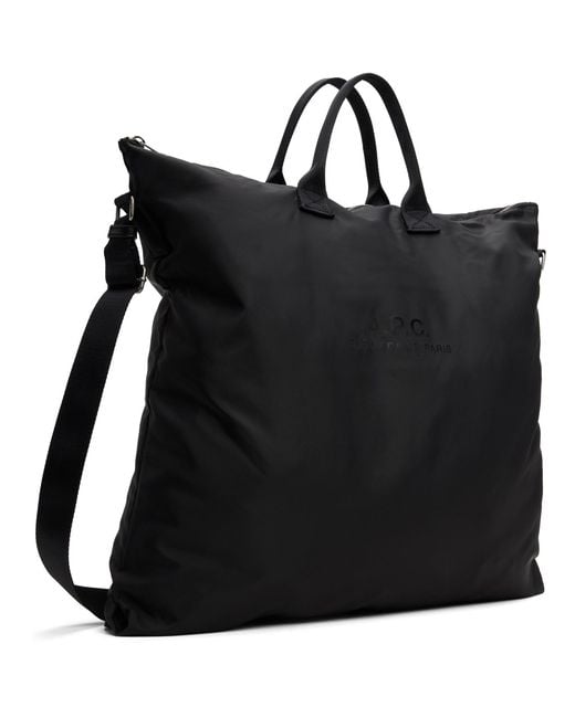 A.P.C. Black Backstage Crossbody Bag for men