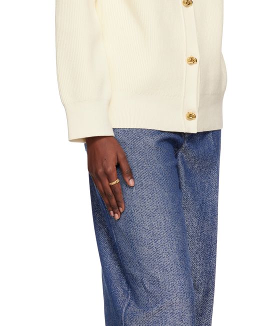 Bottega Veneta Metallic Knot Necklace