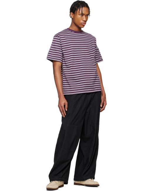 T-Shirt Mauve En Coton À Rayures Needles pour homme en coloris Red