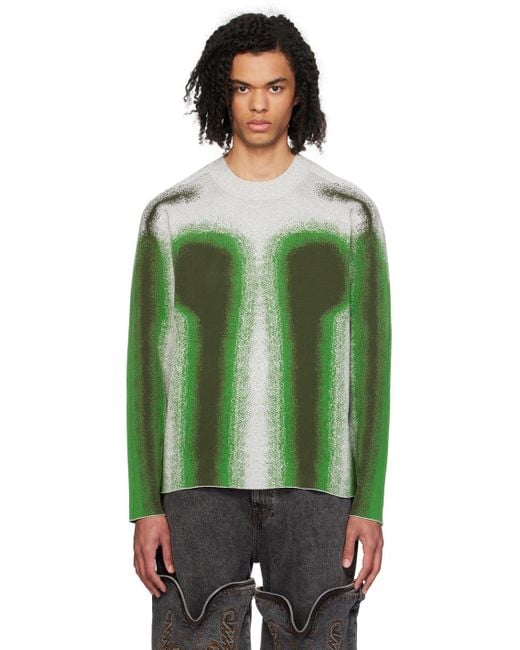 Y. Project Green Gradient Sweater for men