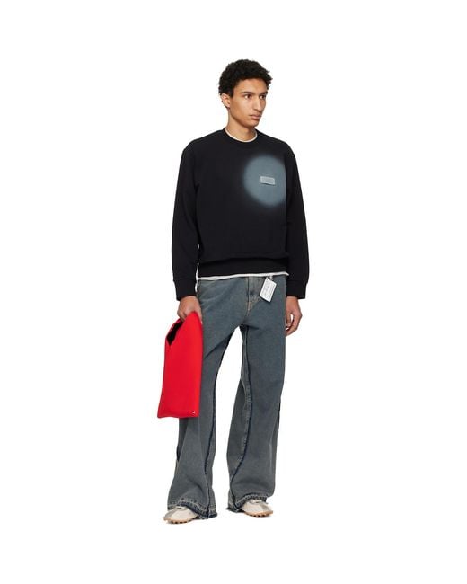 MM6 by Maison Margiela Red Small Triangle Tote for men