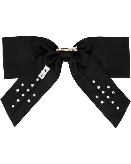 Toga Black Ribbon Hair Clip