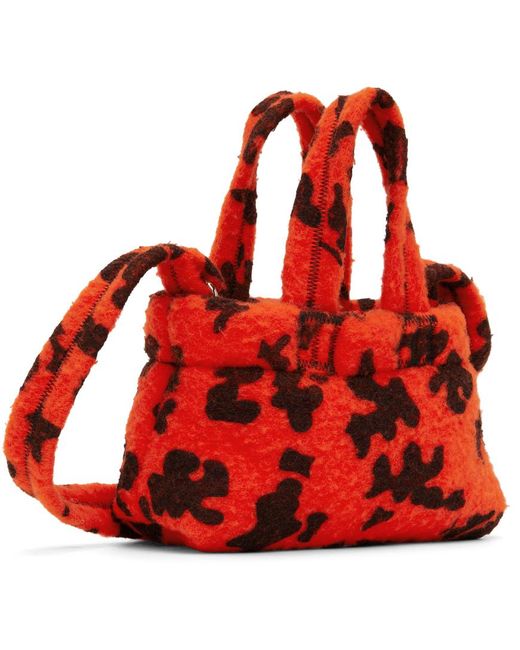 ERL Red Mini Puffer Bag for men
