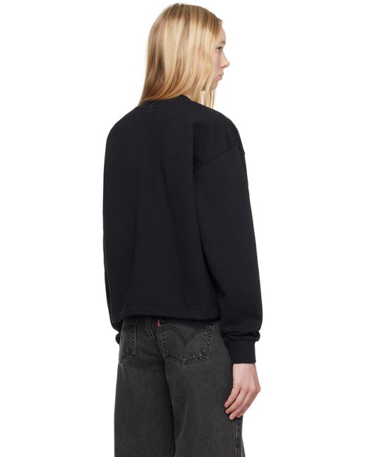 Pull Molletonné Décontracté Noir À Écusson À Logo Baby Fox Et À Cordon Coulissant Maison Kitsuné en coloris Black