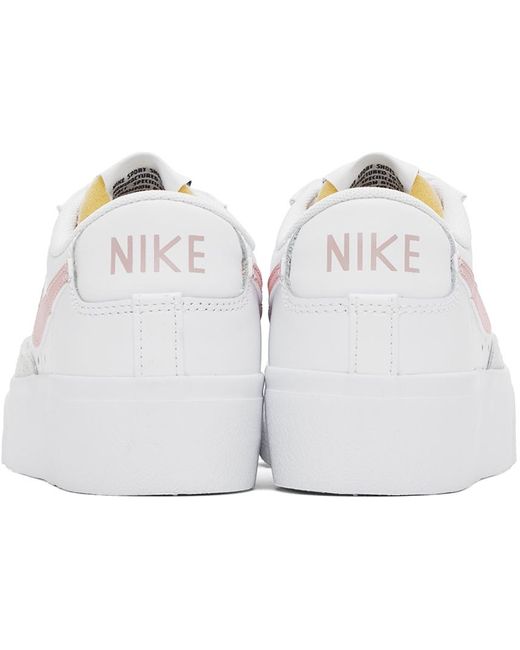 Nike Black White & Pink Blazer Low Platform Sneakers