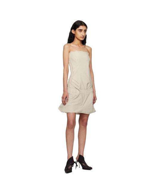 OTTOLINGER Black Off- Deconstructed Minidress