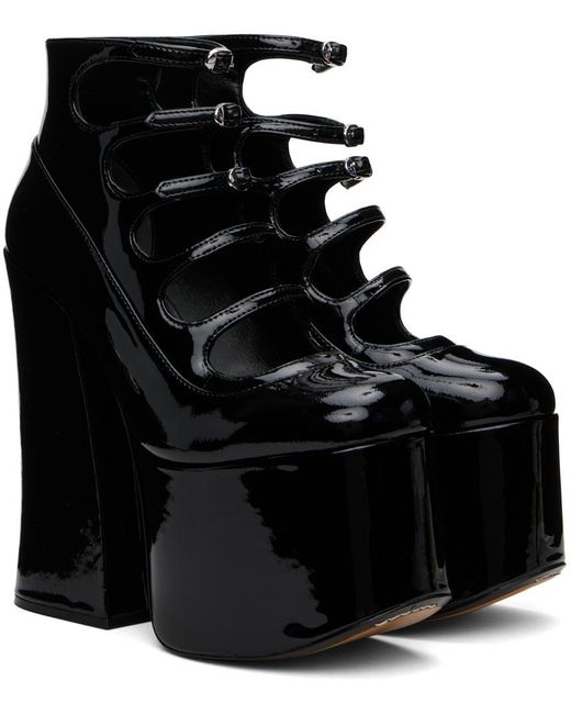 Chaussures à talon bottier kiki noires en cuir verni Marc Jacobs en coloris Black
