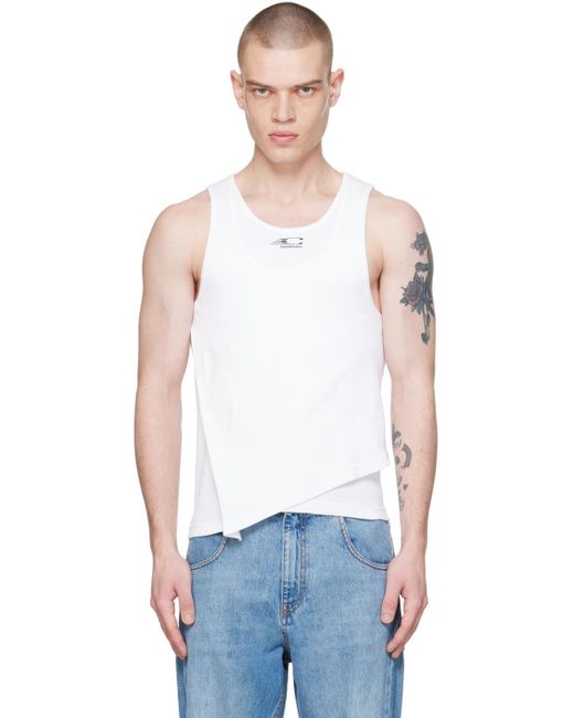 Commission White Ssense Exclusive Double Tank Top for men