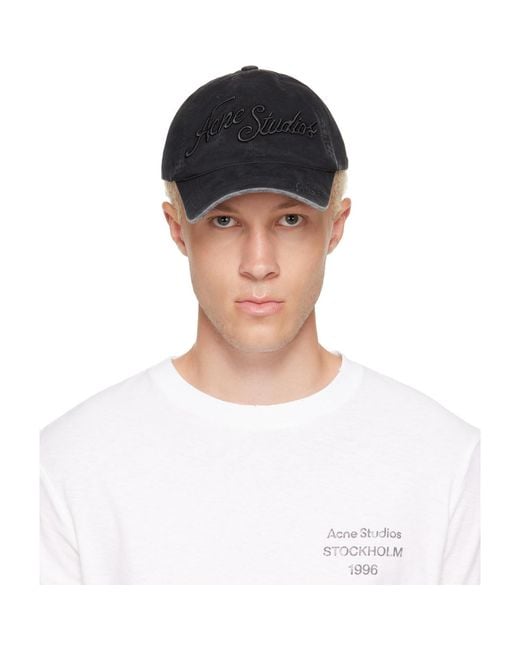 Acne Multicolor Embroidered Logo Cap for men