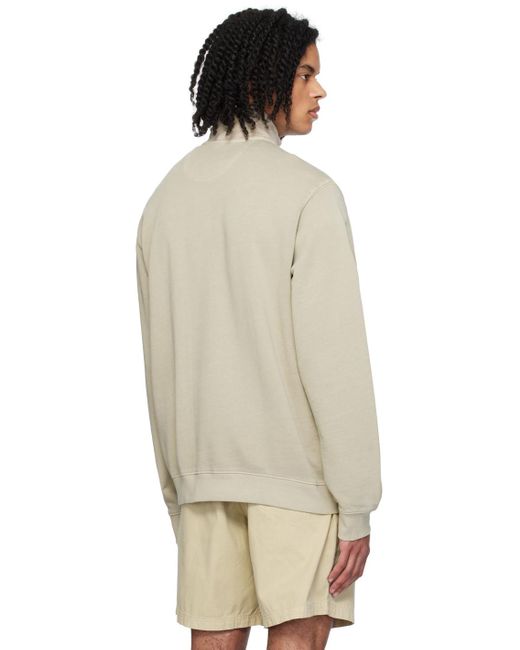 Adidas Originals Natural Half-Zip Sweatshirt for men